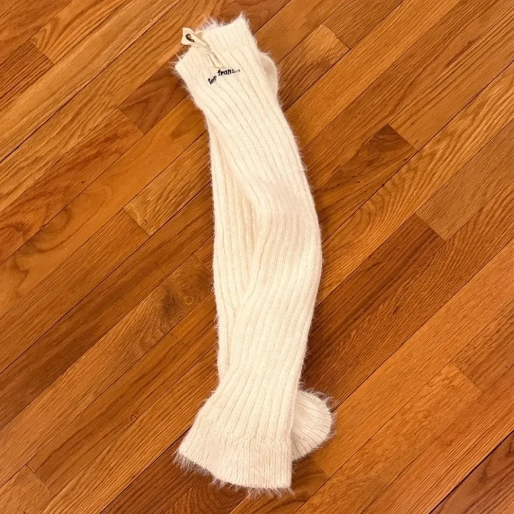 New Urban Outfitters iets frans... White Recycled Crew Socks One Size